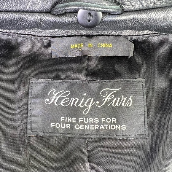 Henig Furs Large Leather Jacket - Picture 6 of 7